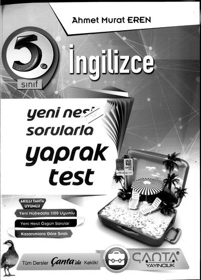 İNGİLİZCE YAPRAK TEST FotokoPink