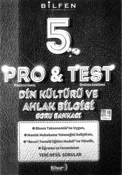 PRO & TEST DİN KÜLTÜRÜ VE AHLAK BİLGİSİ SORU BANKASI