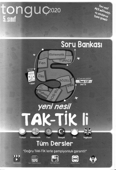 YENİ NESİL TAK-TİK Lİ TÜM DERSLER SORU BANKASI FotokoPink