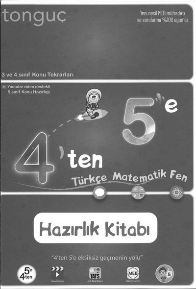 4'TEN 5'E TÜRKÇE MATEMATİK FEN HAZIRLIK KİTABI FotokoPink