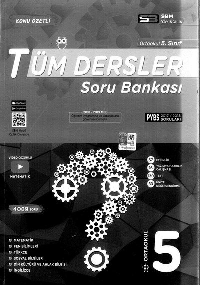 TÜM DERSLER SORU BANKASI PYBS FotokoPink