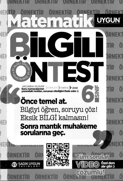 MATEMATİK BİLGİLİ ÖNTEST FotokoPink