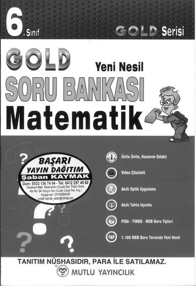 GOLD SORU BANKASI MATEMATİK