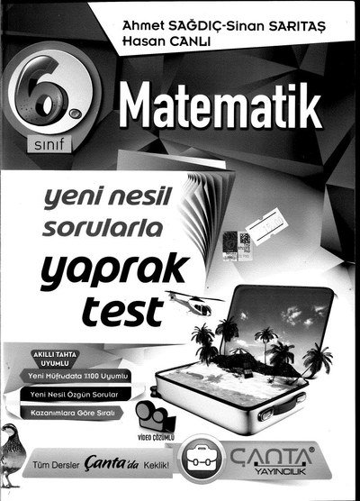 MATEMATİK YENİ NESİL SORULARLA YAPRAK TEST FotokoPink