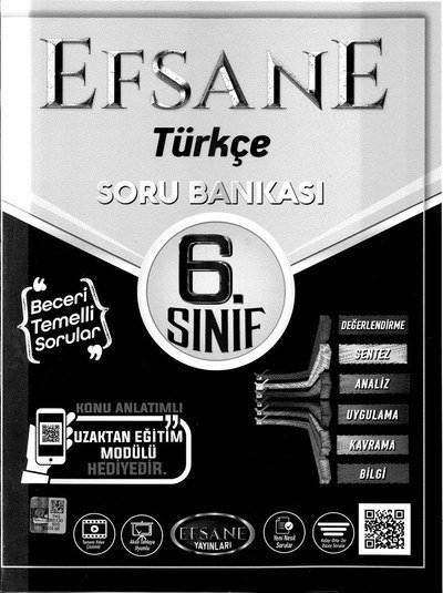 EFSANE TÜRKÇE SORU BANKASI