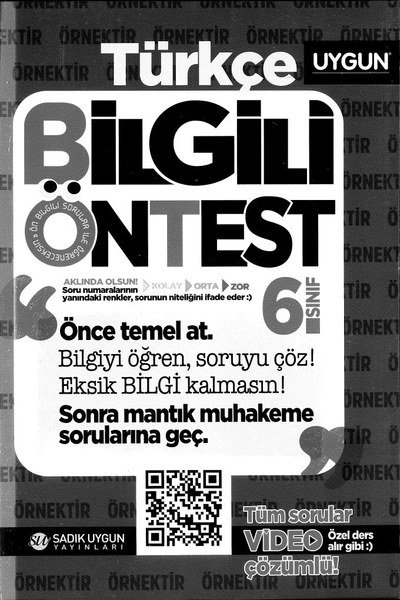TÜRKÇE BİLGİLİ ÖNTEST FotokoPink