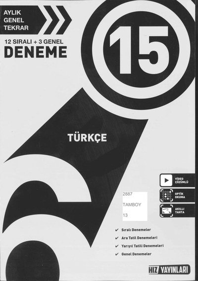 TÜRKÇE 15 DENEME FotokoPink