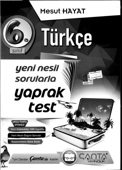 TÜRKÇE YENİ YAPRAK TEST FotokoPink