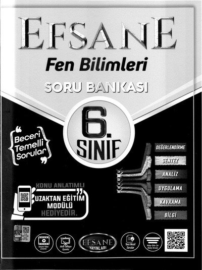EFSANE FEN BİLİMLERİ SORU BANKASI