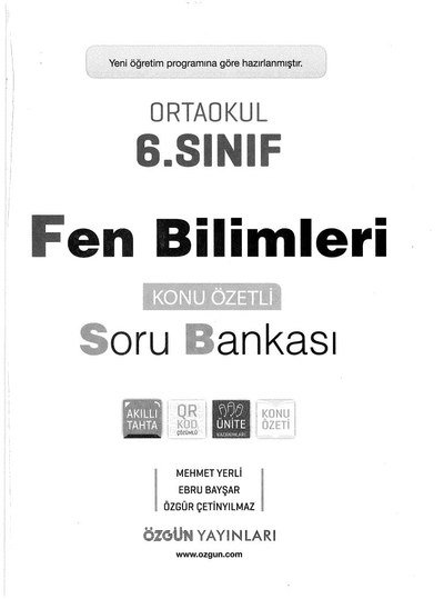 FEN BİLİMLERİ SORU BANKASI KONU ÖZETLİ FotokoPink
