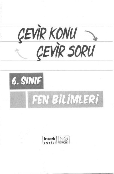 ÇEVİR KONU ÇEVİR SORU FEN BİLİMLERİ FotokoPink