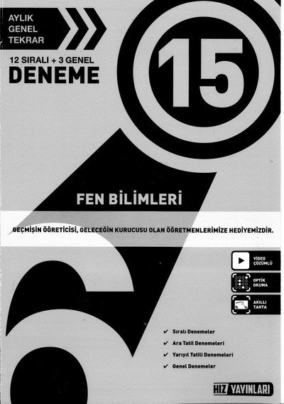 FEN BİLİMLERİ 15 DENEME FotokoPink