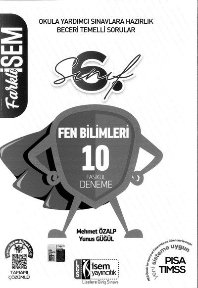 FEN BİLİMLERİ 10 FASİKÜL DENEME FotokoPink