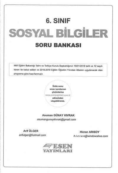 SOSYAL BİLGİLER SORU BANKASI