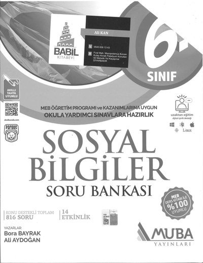 SOSYAL BİLGİLER SORU BANKASI FotokoPink