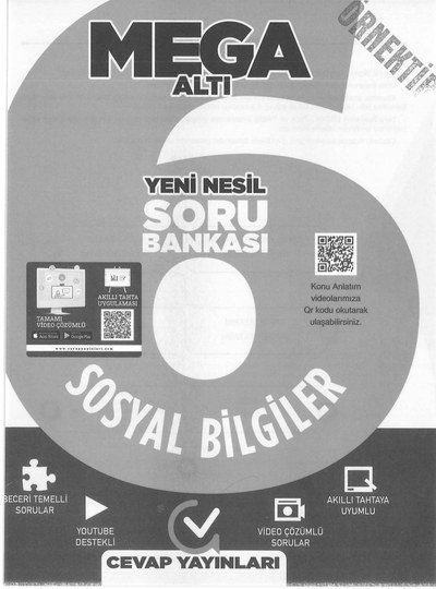 MEGA ALTI SORU BANKASI SOSYAL BİLGİLER FotokoPink