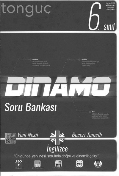 DİNAMO SORU BANKASI İNGİLİZCE