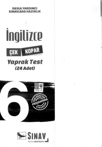 İNGİLİZCE YAPRAK TEST 24 ADET