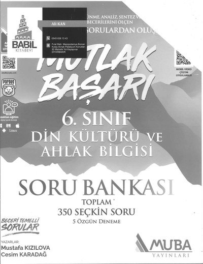 MUTLAK BAŞARI DİN KÜLTÜRÜ VE AHLAK BİLGİSİ SORU BANKASI