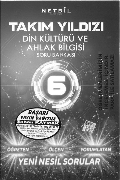 TAKIM YILDIZI DİN KÜLTÜRÜ VE AHLAK BİLGİSİ SORU BANKASI