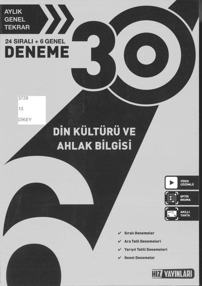 30 DENEME DİN KÜLTÜRÜ VE AHLAK BİLGİSİ FotokoPink