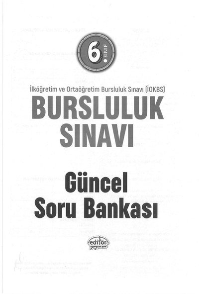 BURSLULUK SINAVI GÜNCEL SORU BANKASI