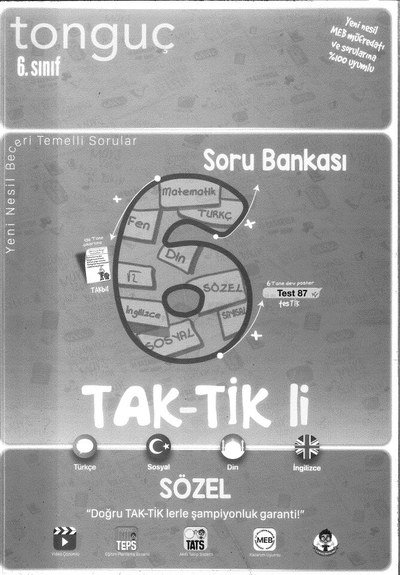 TAK-TİK'Lİ SÖZEL SORU BANKASI FotokoPink