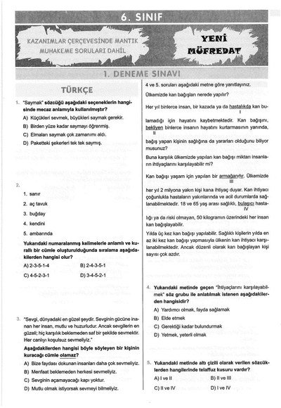 6 ADET DENEME ÇÖZÜMLÜ FotokoPink