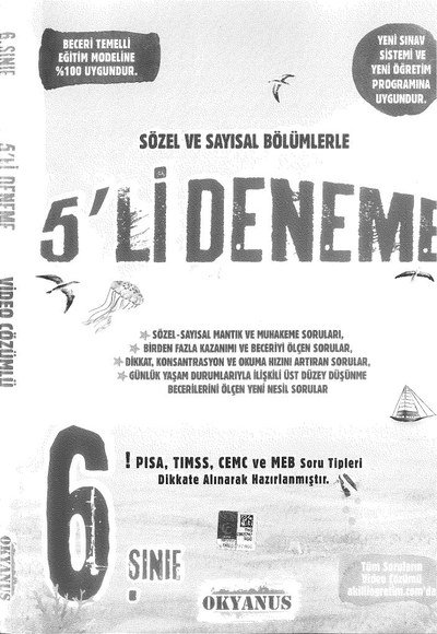 SÖZEL VE SAYISAL BÖLÜMLERLE 5'Lİ DENEME FotokoPink