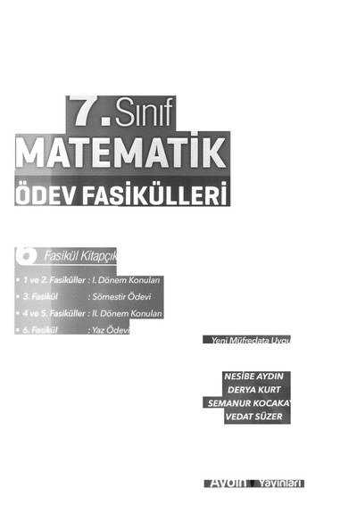 MATEMATİK ÖDEV FASİKÜLLERİ FotokoPink