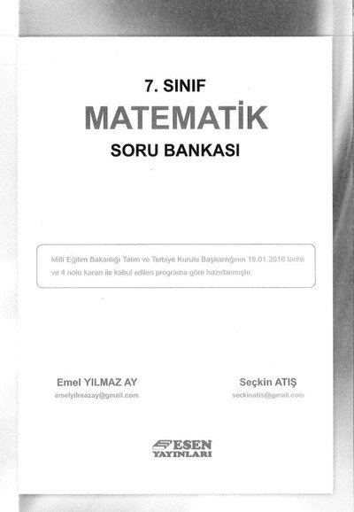 MATEMATİK SORU BANKASI FotokoPink