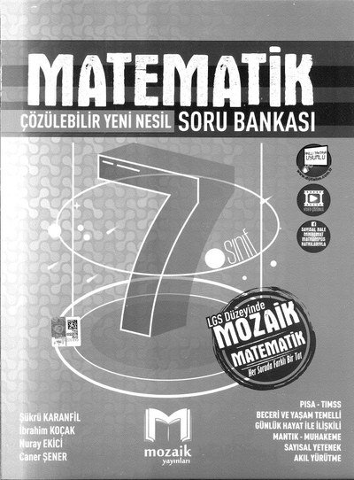 MATEMATİK ÇÖZÜLEBİLİR YENİ NESİL SORU BANKASI FotokoPink