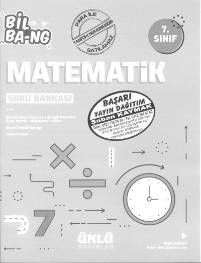 MATEMATİK BİL BA-NG SORU BANKASI FotokoPink