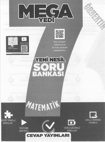 MEGA YEDİ YENİ NESİL SORU BANKASI MATEMATİK FotokoPink