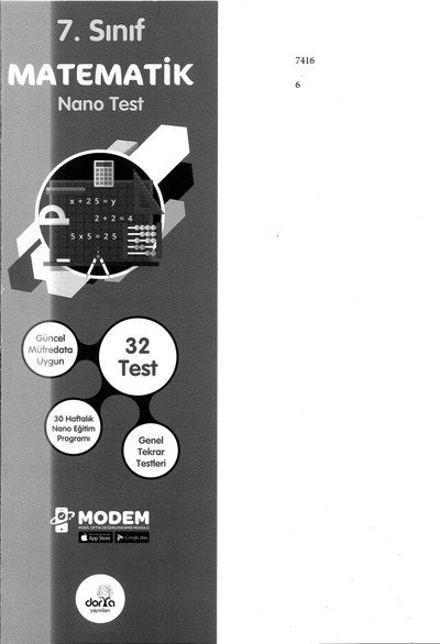 MATEMATİK NANO TEST 32 TEST FotokoPink