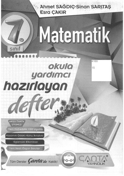 MATEMATİK OKULA YARDIMCI HAZIRLAYAN DEFTER