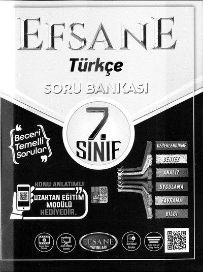 EFSANE TÜRKÇE SORU BANKASI