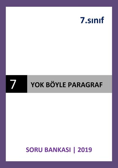YOK BÖYLE PARAGRAF SORU BANKASI