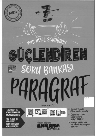 GÜÇLENDİREN SORU BANKASI PARAGRAF FotokoPink