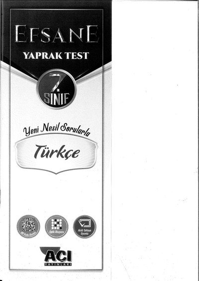 EFSANE YAPRAK TEST TÜRKÇE