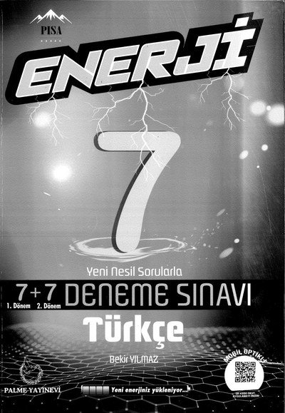 ENERJİ 7+7 DENEME SINAVI TÜRKÇE