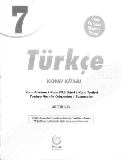 TÜRKÇE KONU KİTABI FotokoPink