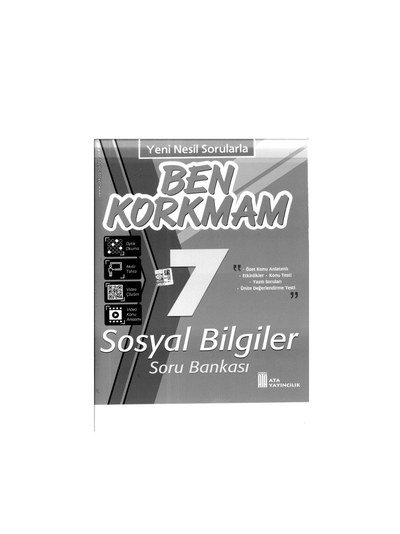 BEN KORKMAM SOSYAL BİLGİLER SORU BANKASI FotokoPink