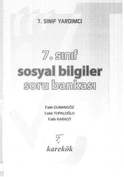 SOSYAL BİLGİLER SORU BANKASI FotokoPink