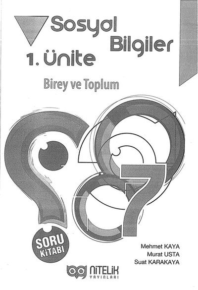 SOSYAL BİLGİLER 1. ÜNİTE BİREY VE TOPLUM
