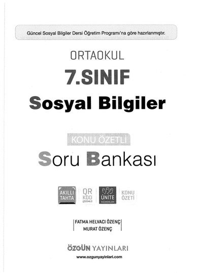 SOSYAL BİLGİLER KONU ÖZETLİ SORU BANKASI FotokoPink