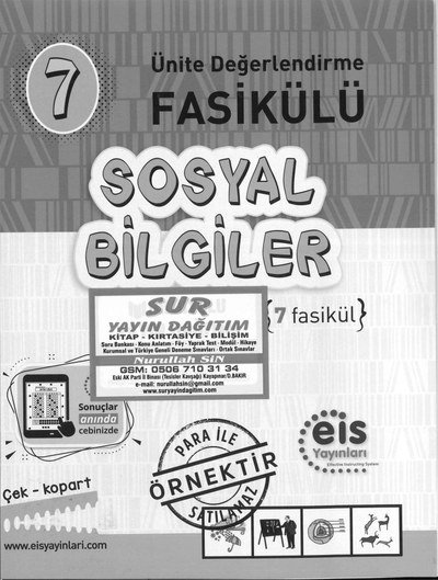 SOSYAL BİLGİLER ÜNİTE DEĞERLENDİRME FASİKÜLÜ FotokoPink