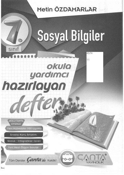 SOSYAL BİLGİLER OKULA YARDIMCI HAZIRLAYAN DEFTER FotokoPink
