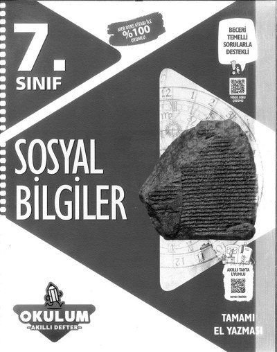SOSYAL BİLGİLER OKULUM AKILLI DEFTER FotokoPink