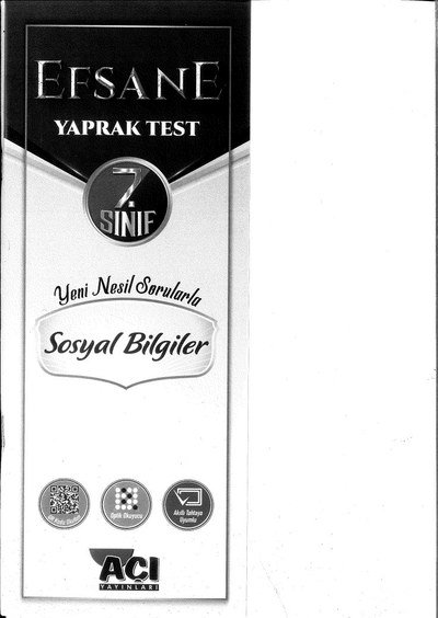 EFSANE SOSYAL BİLGİLER YAPRAK TEST FotokoPink